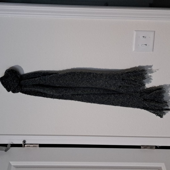 Dillards Wool Blend Cozy Blue Textured Scarf - Picture 2 of 8